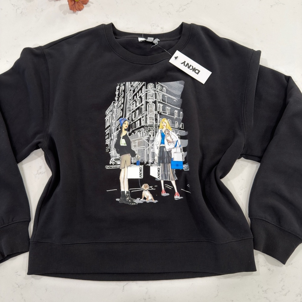 DKNY black sweater Sleek Black Apparel - Picture 3 of 10